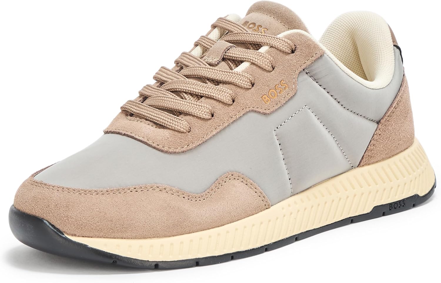 BOSS Мужские базовые кроссовки Low Profile, Grey/Teak
BOSS Мужские базовые кроссовки Low Profile, Grey/Teak