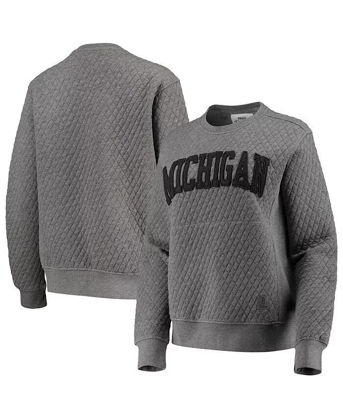 Женский стеганый пуловер с принтом Heather Charcoal Michigan Wolverines Moose Pressbox
Женский стеганый пуловер с принтом Heather Charcoal Michigan Wolverines Moose Pressbox