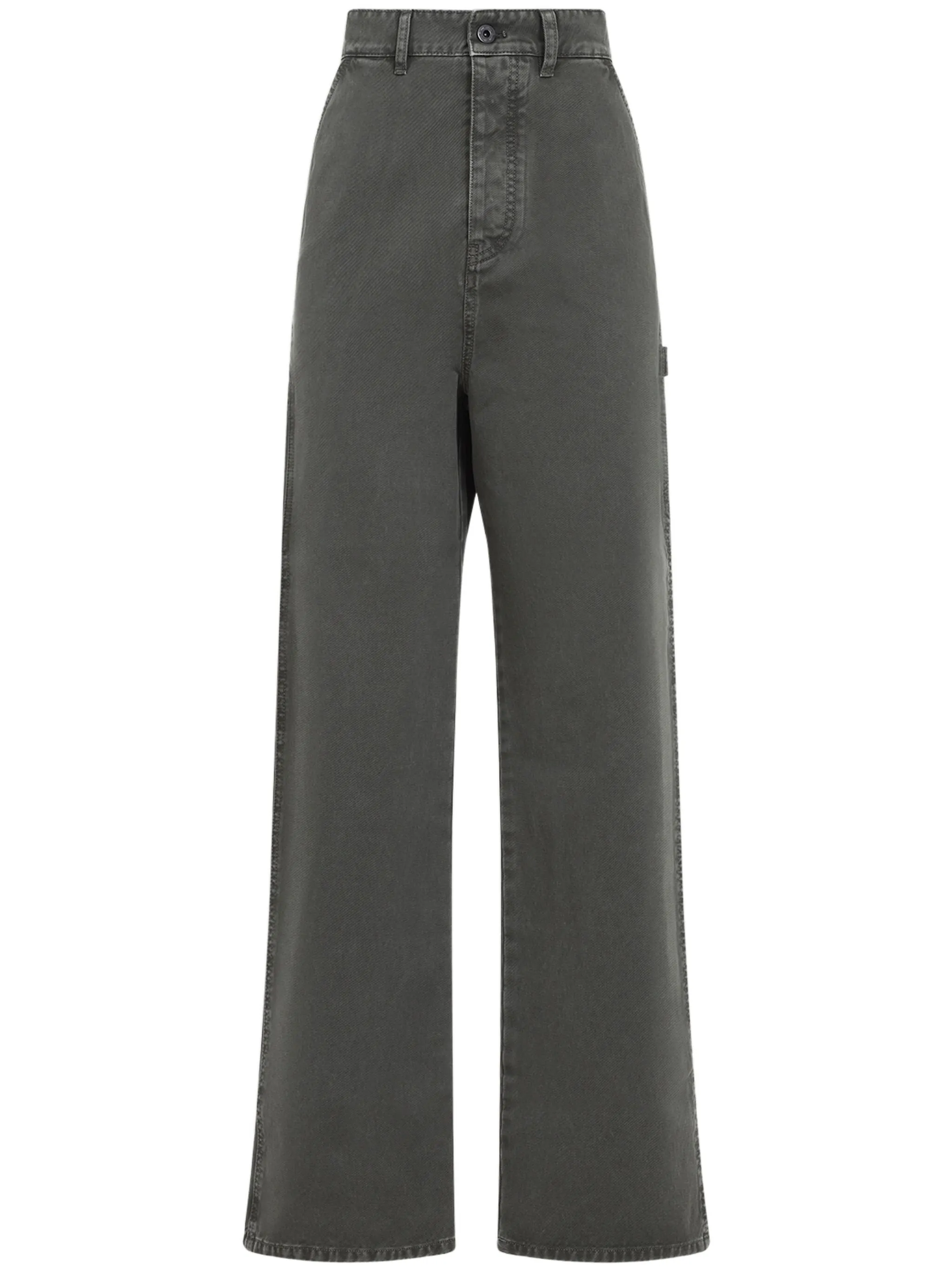 Брюки широкого кроя Miu Miu, серый
Брюки широкого кроя Miu Miu, серый