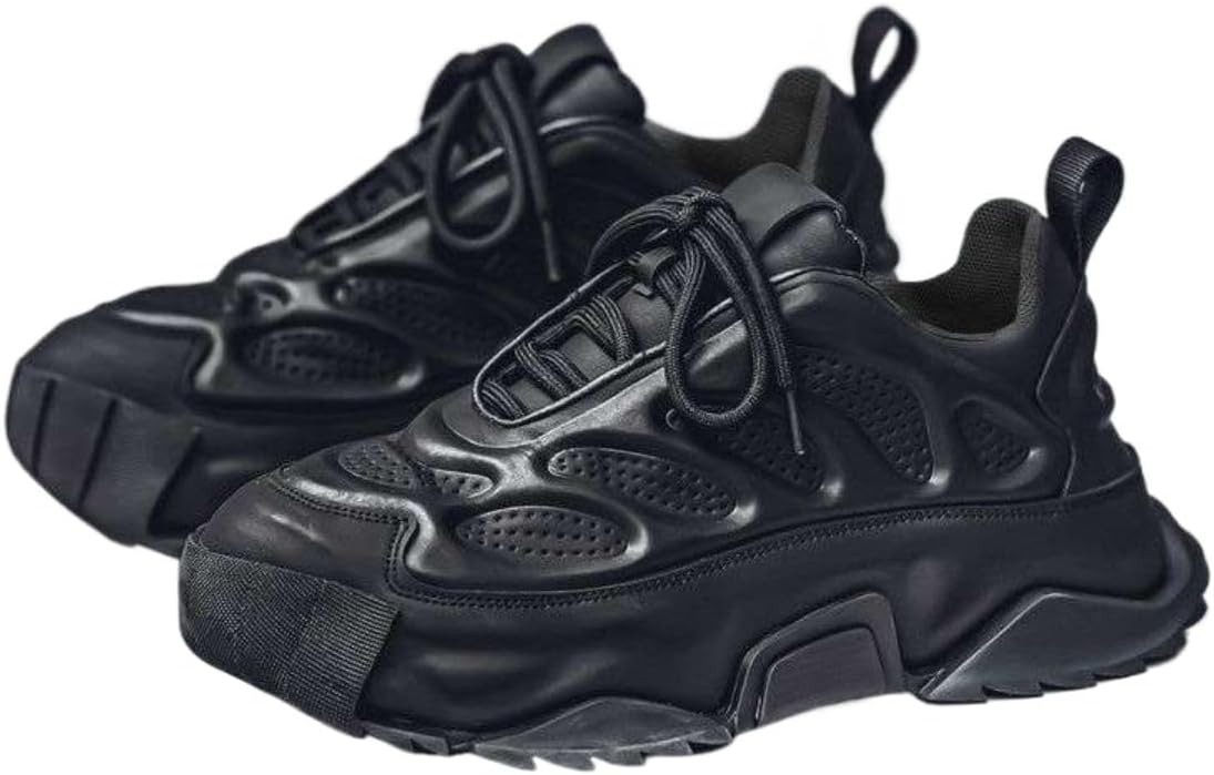 Футуристические мужские кроссовки Y2K из искусственной кожи с массивной подошвой, повышающие рост на 5 см, с ярким сочетанием цветов, уличная мода, удобные для ходьбы и повседневного ношения, с увеличенной подошвой Ctkvbmeoi, черный
Футуристические мужские кроссовки Y2K из искусственной кожи с массивной подошвой, повышающие рост на 5 см, с ярким сочетанием цветов, уличная мода, удобные для ходьбы и повседневного ношения, с увеличенной подошвой Ctkvbmeoi, черный