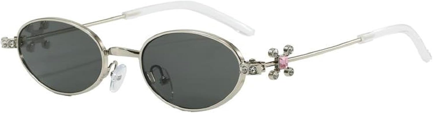 Солнцезащитные очки с блестящими стразами для женщин, овальные солнцезащитные очки, модные солнцезащитные очки с бриллиантами, защита от ультрафиолета UV400, модные металлические очки mincl, Silver Black
Солнцезащитные очки с блестящими стразами для женщин, овальные солнцезащитные очки, модные солнцезащитные очки с бриллиантами, защита от ультрафиолета UV400, модные металлические очки mincl, Silver Black