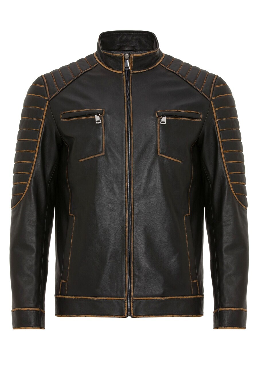 Кожаная куртка Jimmy Sanders Between-Season Jacket, черный
Кожаная куртка Jimmy Sanders Between-Season Jacket, черный