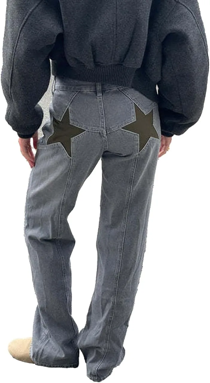 Прямые джинсы для женщин с принтом звезд low rise boyfriend Xadsfeel
Прямые джинсы для женщин с принтом звезд low rise boyfriend Xadsfeel