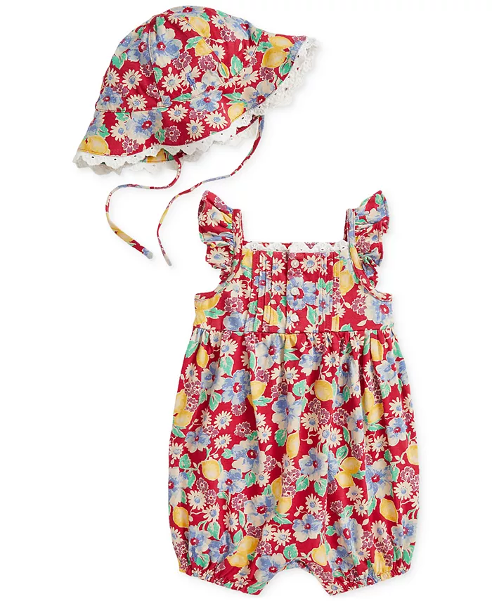 Комплект для девочки: комбинезон-шорты Baby Girls Bubble и шапочка Polo Ralph Lauren, мультиколор
Комплект для девочки: комбинезон-шорты Baby Girls Bubble и шапочка Polo Ralph Lauren, мультиколор