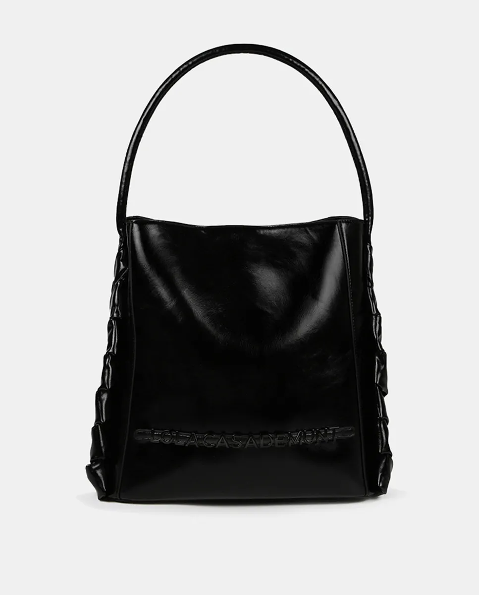 Сумка-шоппер с боковыми деталями Lola Casademunt, черный
Сумка-шоппер с боковыми деталями Lola Casademunt, черный