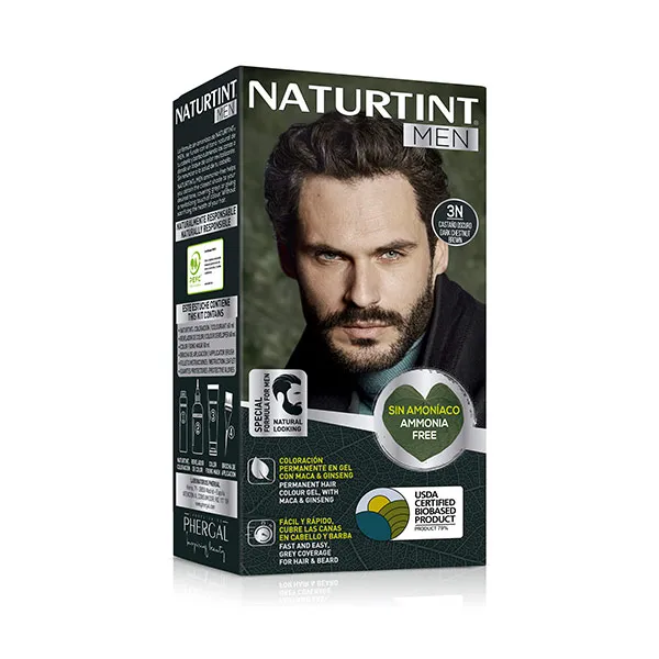 Краситель без аммиака Naturtint Men Tinte Coloración Permanente Naturtint, цвет castaño oscuro
Краситель без аммиака Naturtint Men Tinte Coloración Permanente Naturtint, цвет castaño oscuro