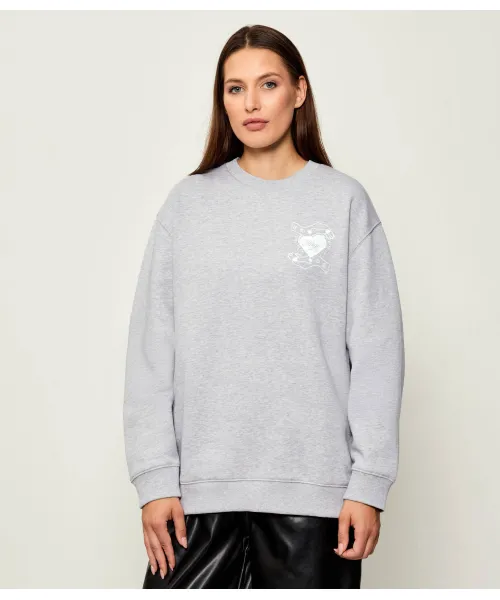 Толстовка Crew_b_4 Oversize fit Hugo Blue, серый 
Толстовка Crew_b_4 Oversize fit Hugo Blue, серый