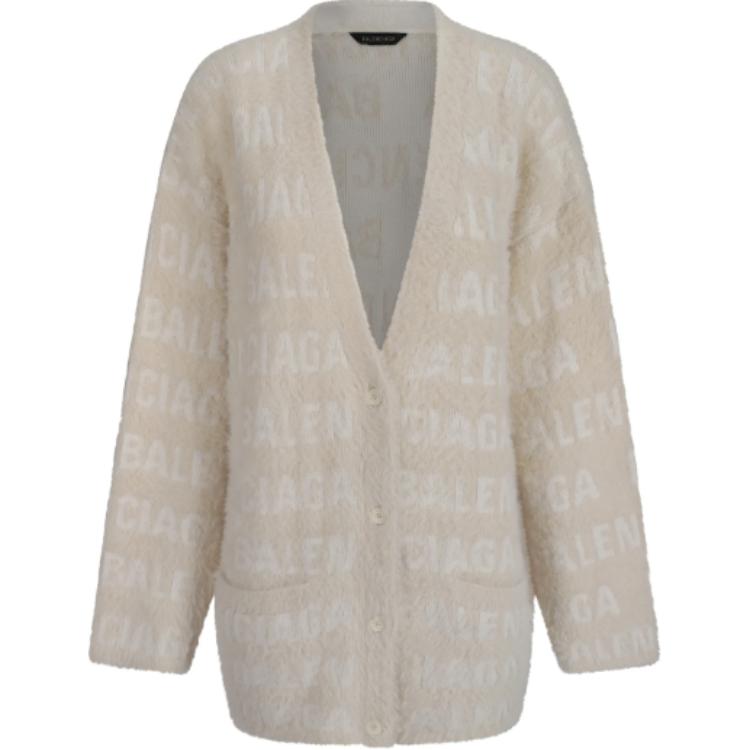Кардиган Balenciaga с логотипом по всей поверхности, цвет слоновая кость
Кардиган Balenciaga с логотипом по всей поверхности, цвет слоновая кость