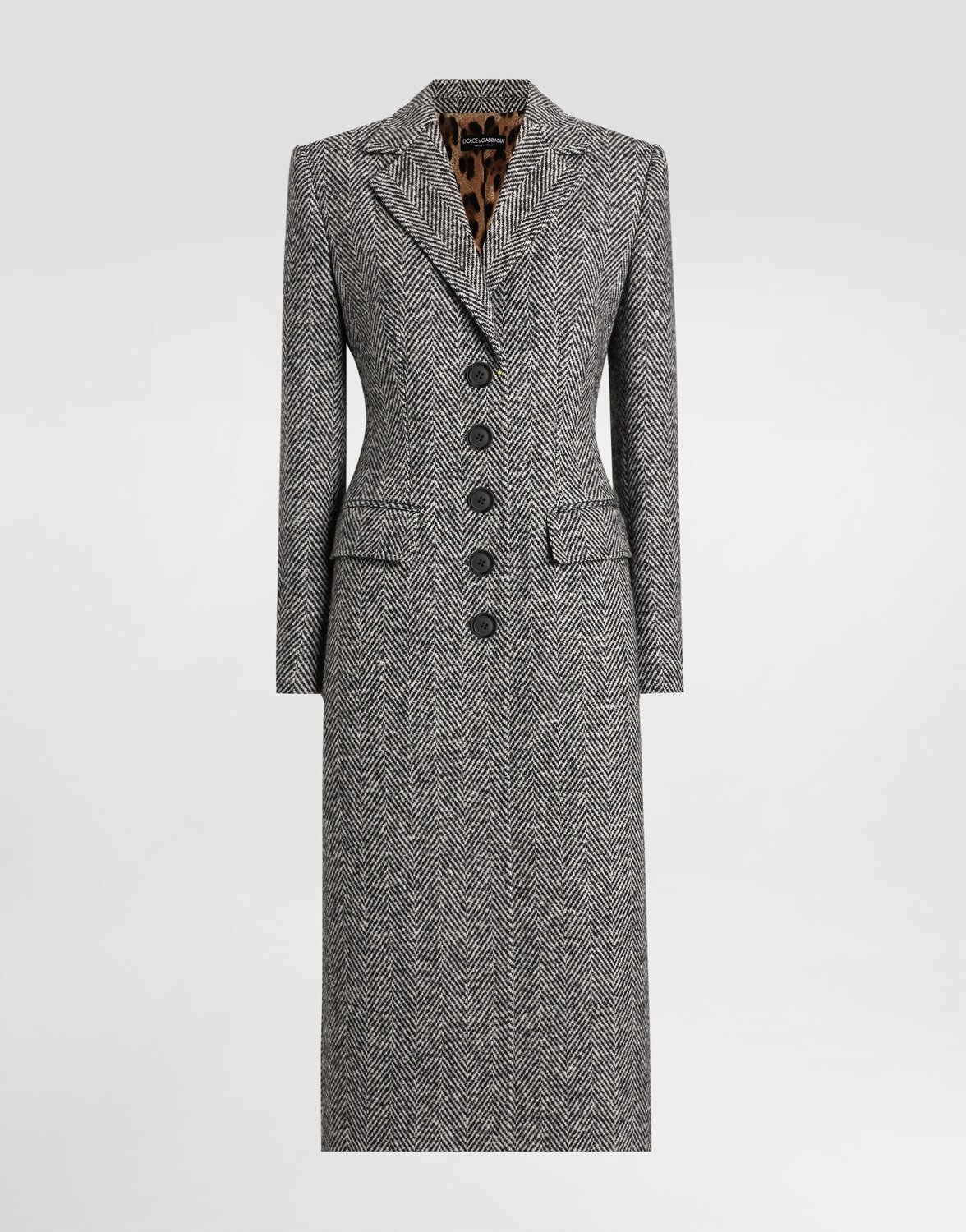 Однобортное пальто из шерстяной ткани "елочка" Dolce & Gabbana, мультиколор
Однобортное пальто из шерстяной ткани "елочка" Dolce & Gabbana, мультиколор