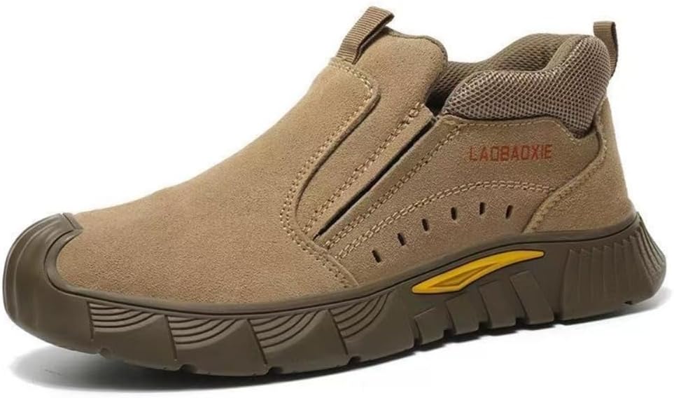 Противоскользящие обувь для мужчин - неразрушимые защитные ботинки с твердым носком, усиленным сцеплением и утепленной подошвой, легкие и дышащие ботинки для кровельных работ при ремонте крыш из черепицы Geerta, Tan
Противоскользящие обувь для мужчин - неразрушимые защитные ботинки с твердым носком, усиленным сцеплением и утепленной подошвой, легкие и дышащие ботинки для кровельных работ при ремонте крыш из черепицы Geerta, Tan