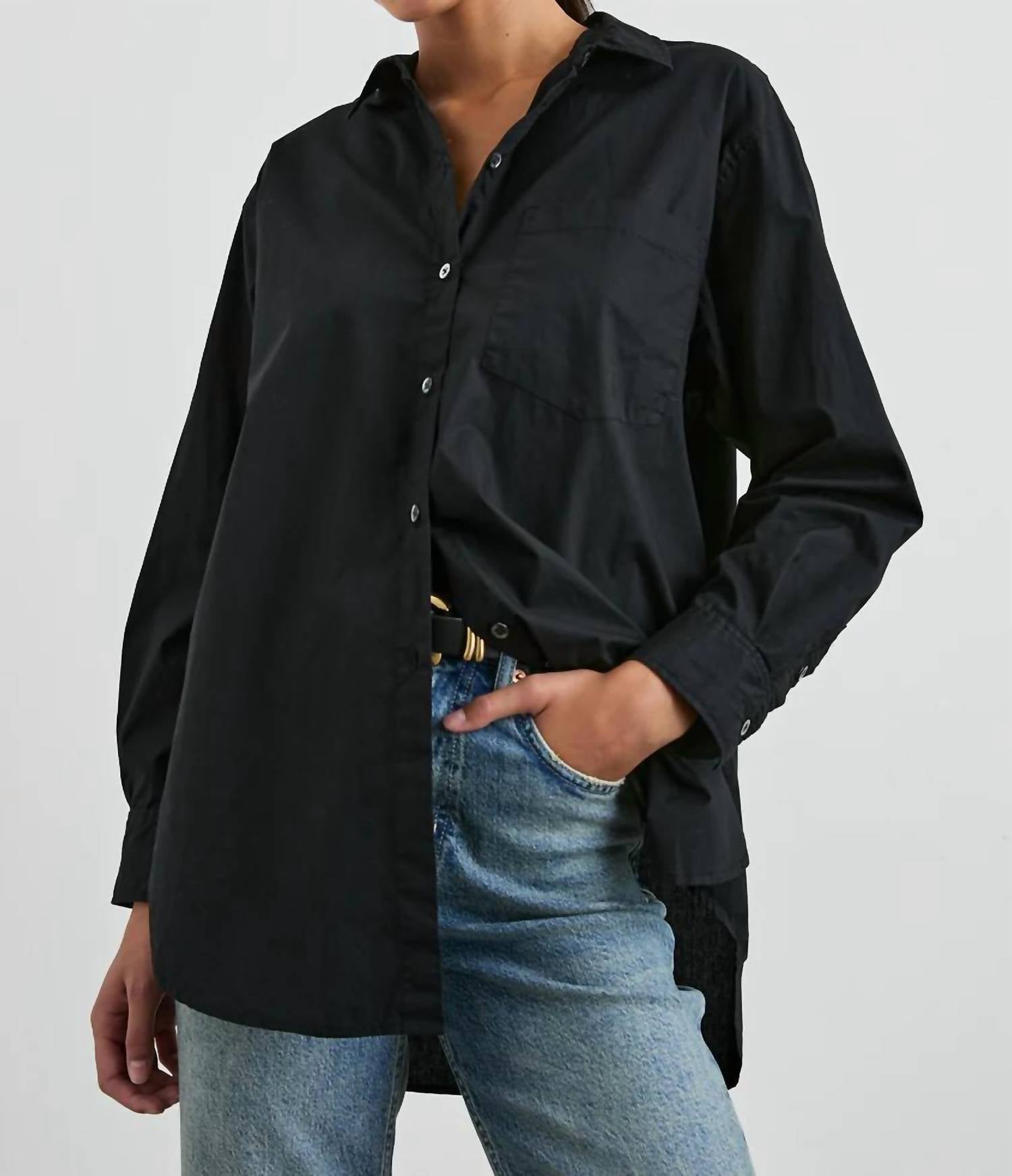 Рубашка Elsa в черном цвете Rails
Рубашка Elsa в черном цвете Rails