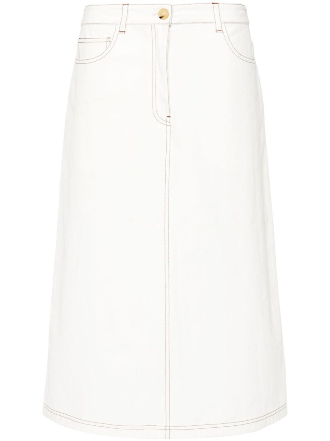 TOTEME юбка миди с контрастной строчкой, белый
TOTEME юбка миди с контрастной строчкой, белый