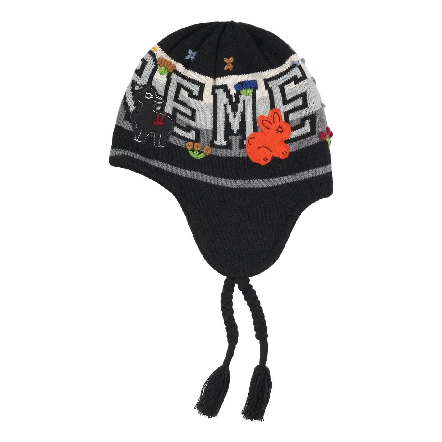 Шапка Supreme FW25 с фетровой аппликацией и ушками, черная
Шапка Supreme FW25 с фетровой аппликацией и ушками, черная