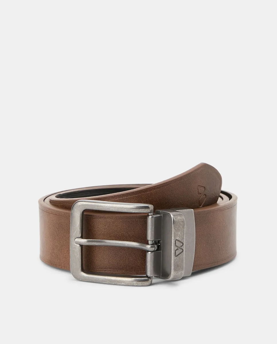 Мужской двусторонний ремень из искусственной кожи, регулируемый Easy Wear, коричневый
Мужской двусторонний ремень из искусственной кожи, регулируемый Easy Wear, коричневый