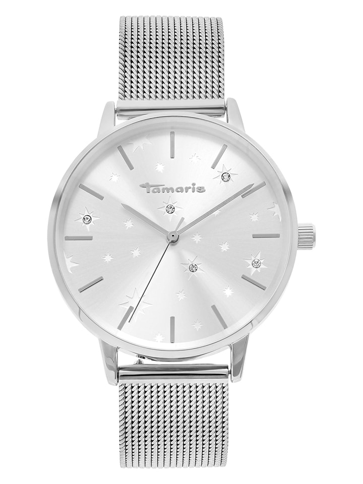 Tamaris Кварцевые часы серебристо-белого цвета
Tamaris Кварцевые часы серебристо-белого цвета