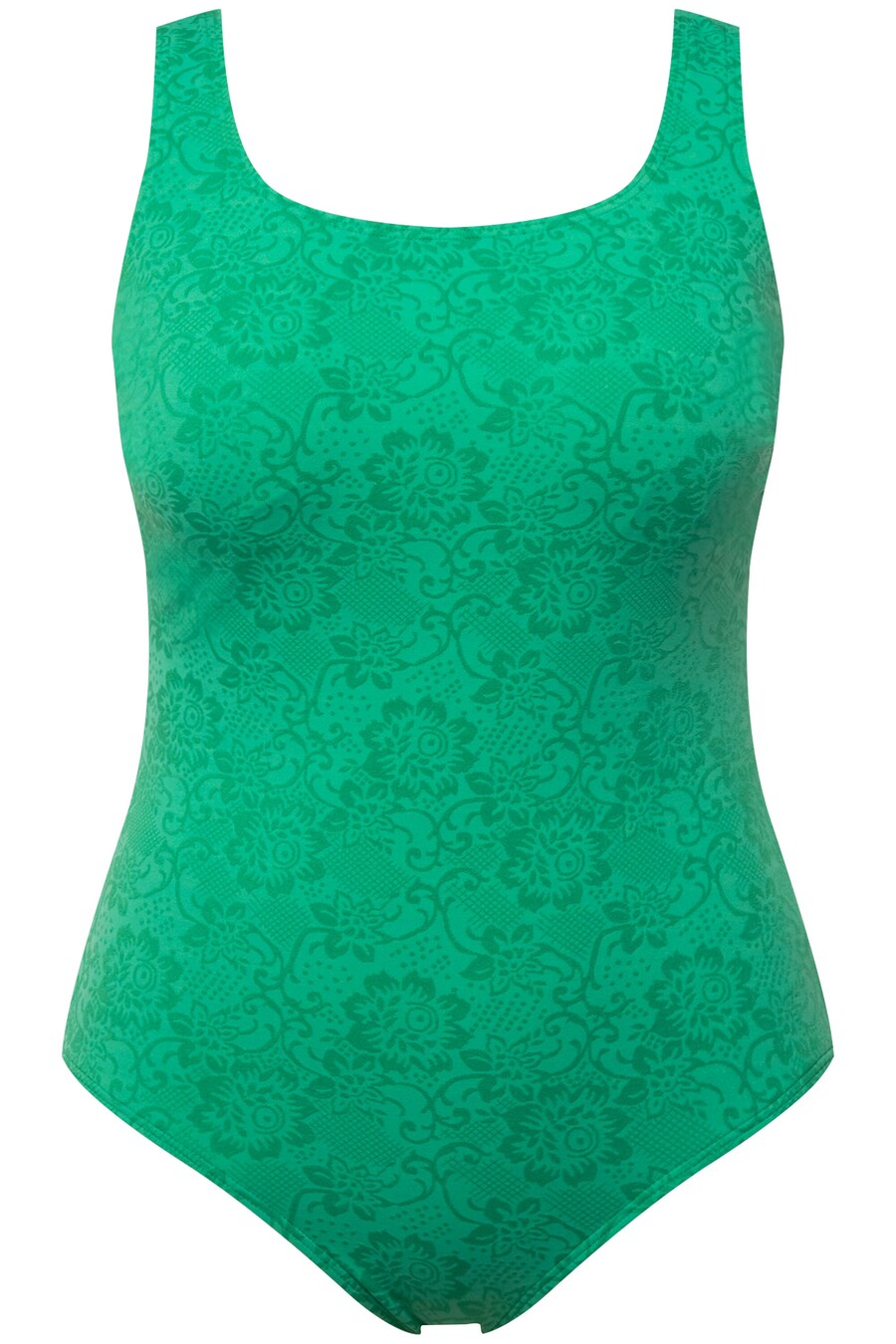 Купальник-футболка Ulla Popken, зеленый 
Купальник-футболка Ulla Popken, зеленый