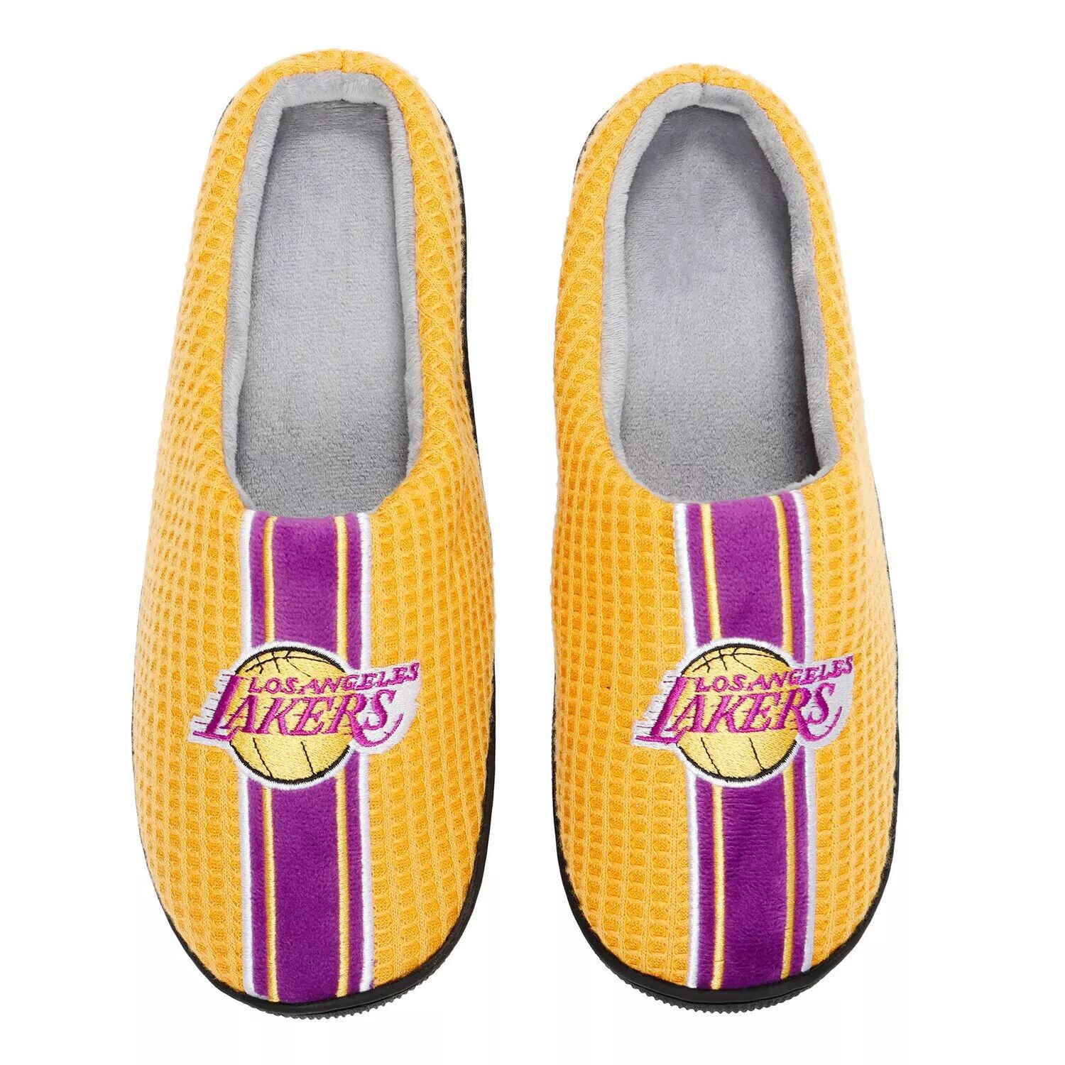 Мужские шлепанцы из пены с эффектом памяти в полоску FOCO Gold Los Angeles Lakers Team
Мужские шлепанцы из пены с эффектом памяти в полоску FOCO Gold Los Angeles Lakers Team