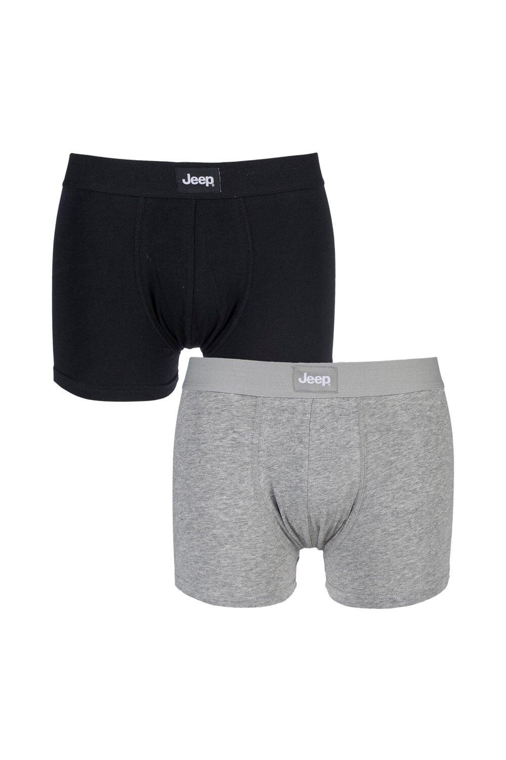 Комплект из 2 хлопковых плавок-хипстеров без узора Jeep, серый
Комплект из 2 хлопковых плавок-хипстеров без узора Jeep, серый