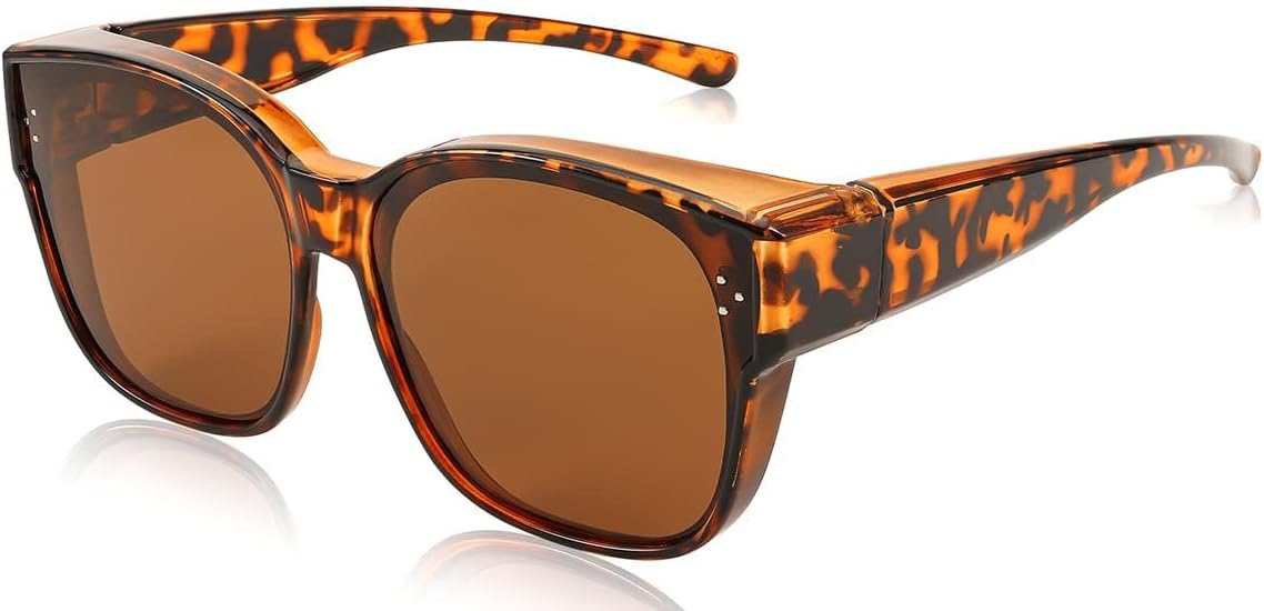 FEISEDY Поляризованные солнцезащитные очки для женщин и мужчин, размер XXL, увеличенный квадратный «кошачий глаз», модные, надеваются поверх очков, B2849, Leopard Frame & Brown Lens
FEISEDY Поляризованные солнцезащитные очки для женщин и мужчин, размер XXL, увеличенный квадратный «кошачий глаз», модные, надеваются поверх очков, B2849, Leopard Frame & Brown Lens