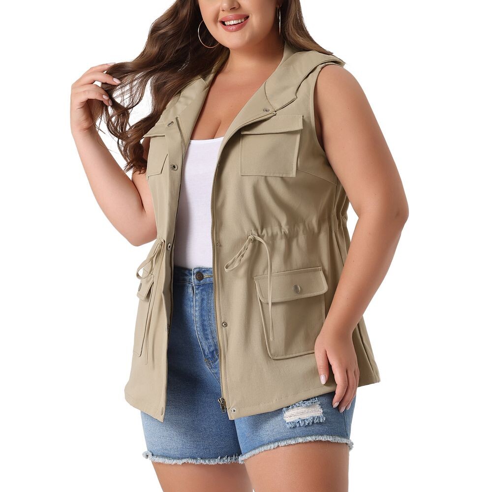 Женский жилет больших размеров без рукавов, анорак, куртка-карго на шнурке Agnes Orinda, цвет Khaki
Женский жилет больших размеров без рукавов, анорак, куртка-карго на шнурке Agnes Orinda, цвет Khaki
