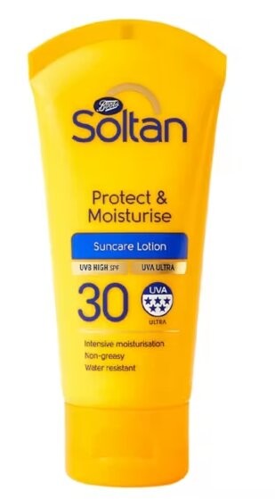 Soltan Mini Protect & Moisturise Lotion SPF30, Защитный бальзам, 50мл
Soltan Mini Protect & Moisturise Lotion SPF30, Защитный бальзам, 50мл