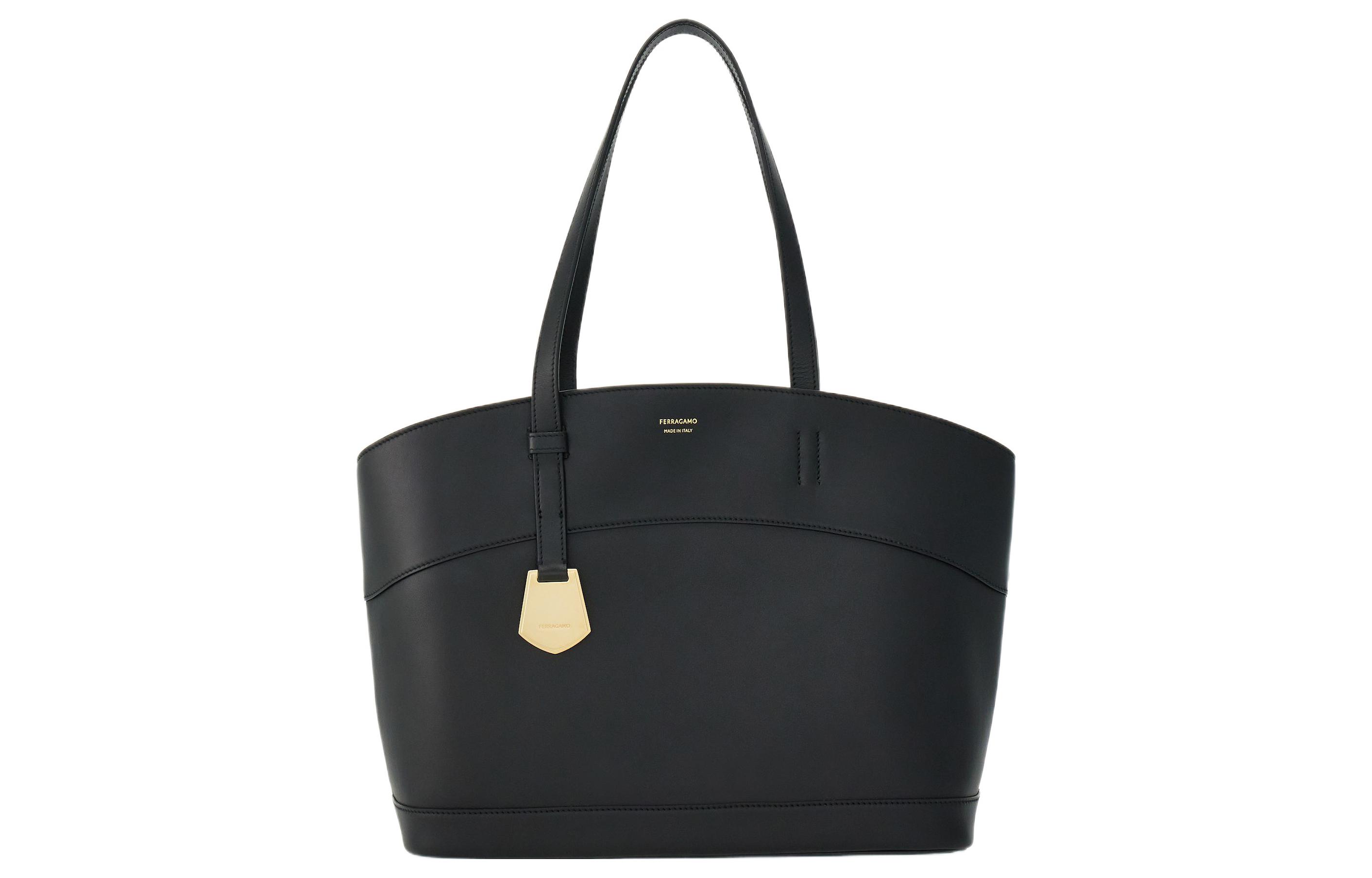 Ferragamo Гладкая кожаная сумка-шоппер
Ferragamo Гладкая кожаная сумка-шоппер