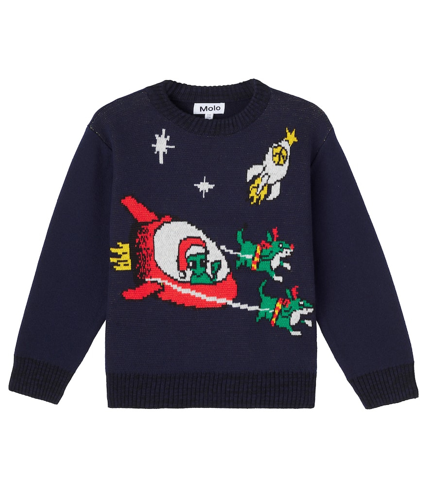 Свитер Bello из хлопкового джерси с жаккардом Molo, Merry Space-Mas
Свитер Bello из хлопкового джерси с жаккардом Molo, Merry Space-Mas