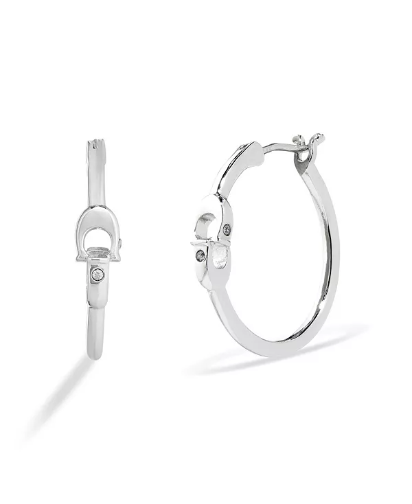 Фирменные серьги-кольца Coach, rhodium
Фирменные серьги-кольца Coach, rhodium