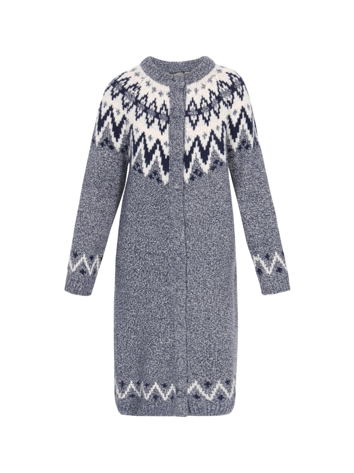 DreiMaster Женский кардиган темно-синего цвета с разноцветными вставками
DreiMaster Женский кардиган темно-синего цвета с разноцветными вставками