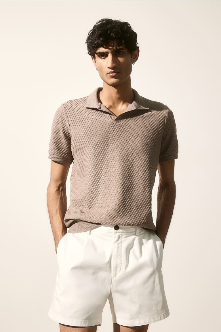 Плиссированные шорты обычного кроя H&M, белый
Плиссированные шорты обычного кроя H&M, белый