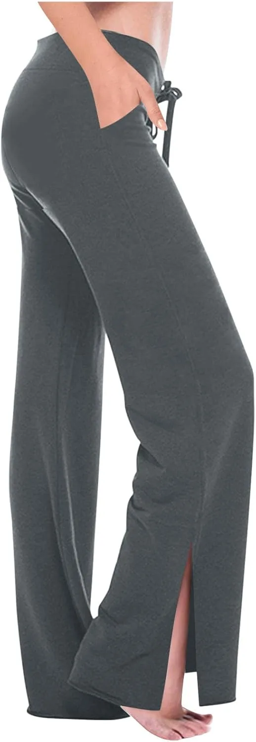 Женские спортивные брюки Plus Size, дышащие, свободные, летние, с высокой посадкой, шнурком, разрезом по боку и широкими штанинами
Женские спортивные брюки Plus Size, дышащие, свободные, летние, с высокой посадкой, шнурком, разрезом по боку и широкими штанинами