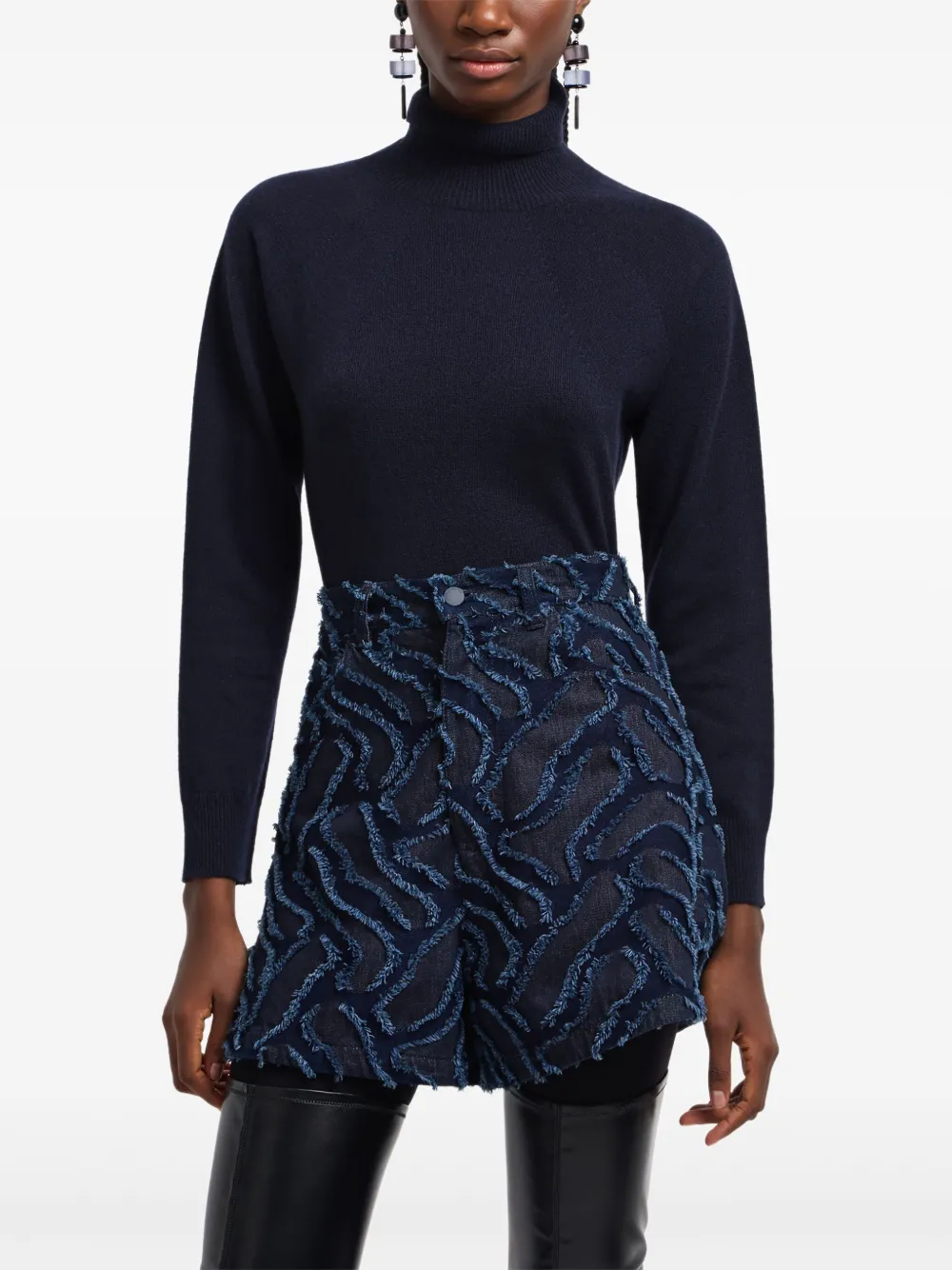 Шорты с бахромой и узором EMPORIO ARMANI, синий
Шорты с бахромой и узором EMPORIO ARMANI, синий