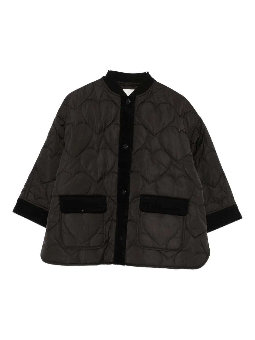 Стеганая куртка с сердечками Stella McCartney Kids, черный
Стеганая куртка с сердечками Stella McCartney Kids, черный