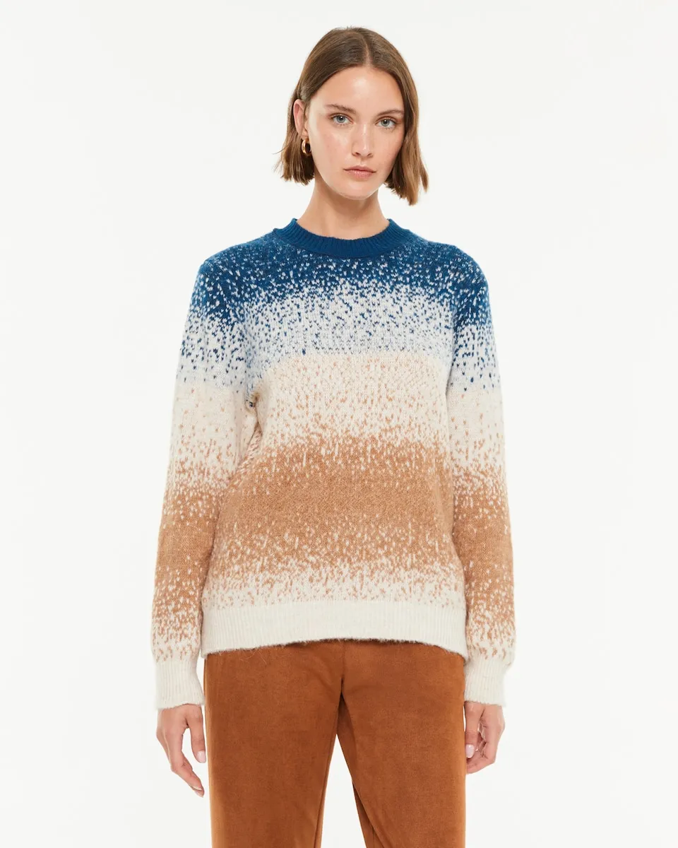 Женский джемпер с узором, длинными рукавами и круглым вырезом Paz Torras, синий
Женский джемпер с узором, длинными рукавами и круглым вырезом Paz Torras, синий