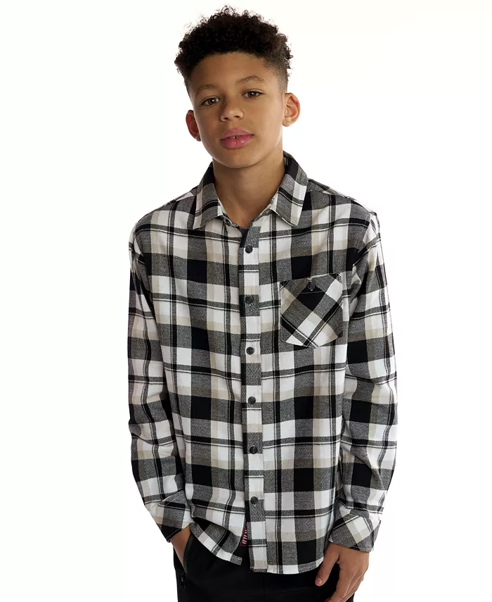 Рубашка Dixon Plaid с длинным рукавом для мальчиков 5-20 лет Sovereign Code, черный
Рубашка Dixon Plaid с длинным рукавом для мальчиков 5-20 лет Sovereign Code, черный