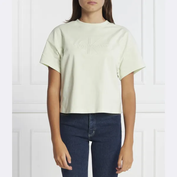 Футболка оверсайз с тиснением монолога Calvin Klein, зеленый
Футболка оверсайз с тиснением монолога Calvin Klein, зеленый