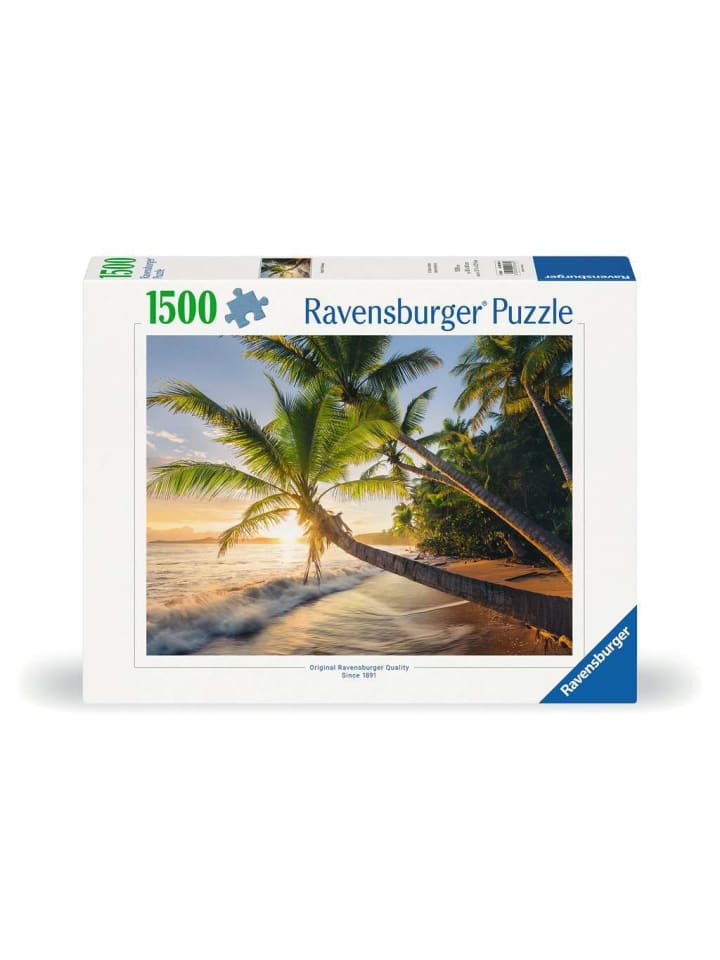 Пазл Ravensburger, 1500 деталей, «Пляжная тайна», в красочном исполнении
Пазл Ravensburger, 1500 деталей, «Пляжная тайна», в красочном исполнении