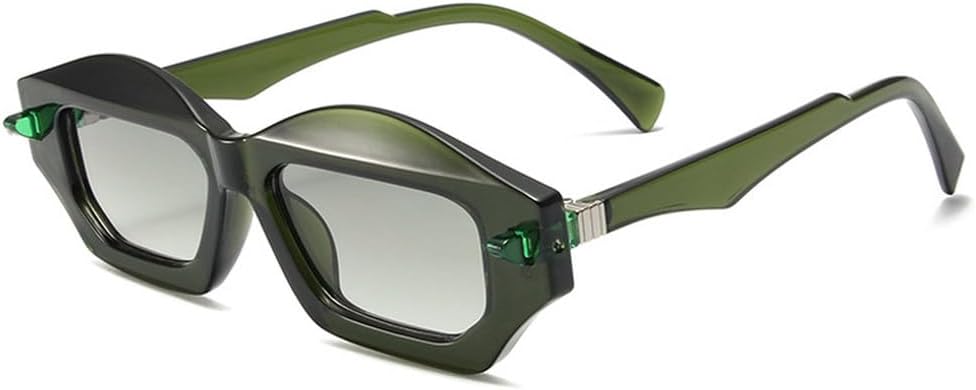 Модные уникальные солнцезащитные очки в форме многоугольного кошачьего глаза, двухцветные, для женщин и мужчин, в стиле ретро, с заклепками и градиентным переходом цвета TKKTLLT, Green Green Gradient
Модные уникальные солнцезащитные очки в форме многоугольного кошачьего глаза, двухцветные, для женщин и мужчин, в стиле ретро, с заклепками и градиентным переходом цвета TKKTLLT, Green Green Gradient