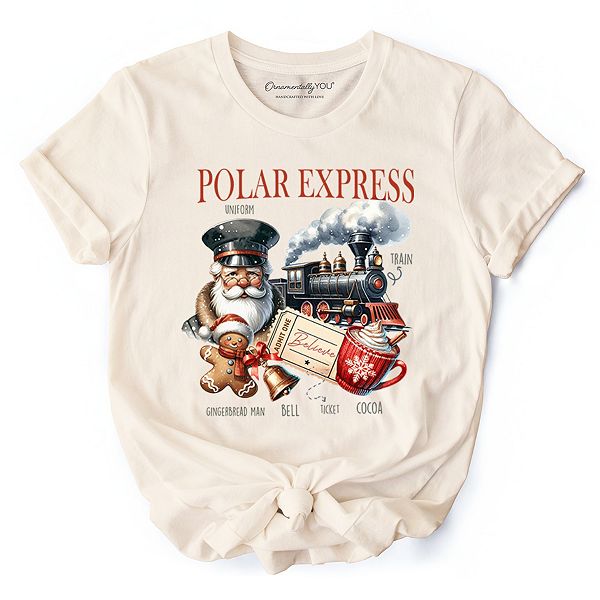 Футболка Polar Express в рождественском стиле, винтажная санта Ornamentallyyou, Natural
Футболка Polar Express в рождественском стиле, винтажная санта Ornamentallyyou, Natural