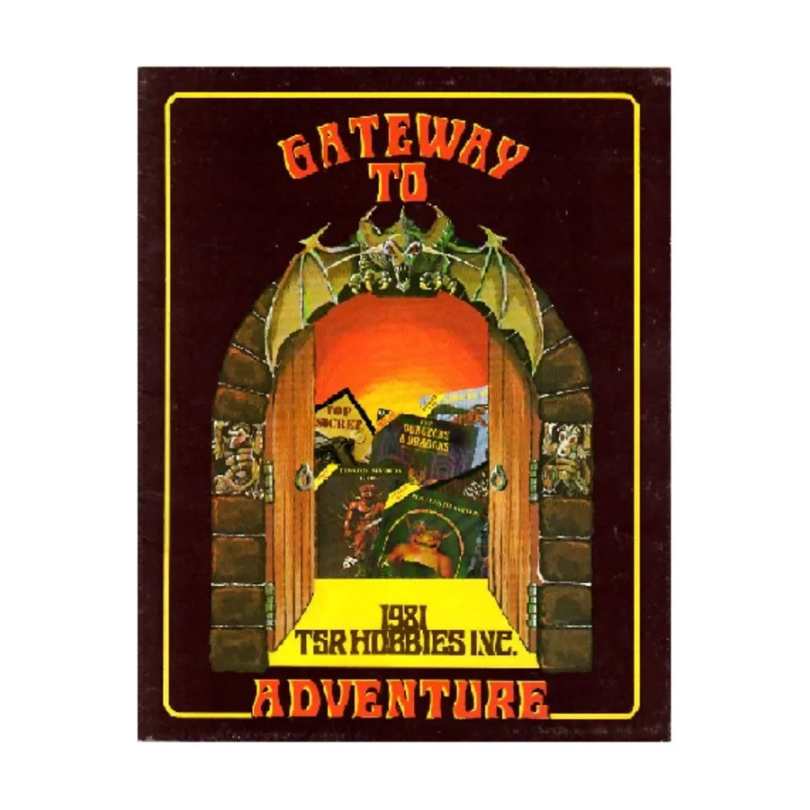 1981 Gateway To Adventure Catalog, Catalogs (TSR), мягкая обложка
1981 Gateway To Adventure Catalog, Catalogs (TSR), мягкая обложка