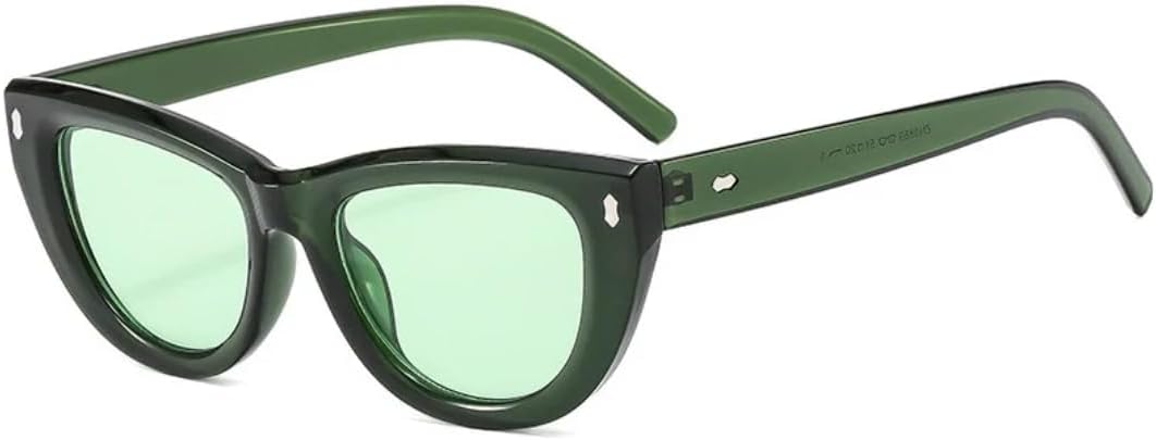 Солнцезащитные очки в стиле ретро с заклепками «кошачий глаз» для женщин, модные, роскошные, для мужчин и путешествий, с защитой от УФ-излучения UV400 TVTBBVV, Green Green
Солнцезащитные очки в стиле ретро с заклепками «кошачий глаз» для женщин, модные, роскошные, для мужчин и путешествий, с защитой от УФ-излучения UV400 TVTBBVV, Green Green