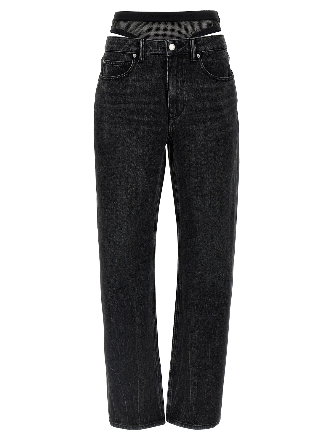 Джинсы 'Slit Hem Prestyle Hotfix Mesh Undie' DENIM X ALEXANDER WANG, черный
Джинсы 'Slit Hem Prestyle Hotfix Mesh Undie' DENIM X ALEXANDER WANG, черный