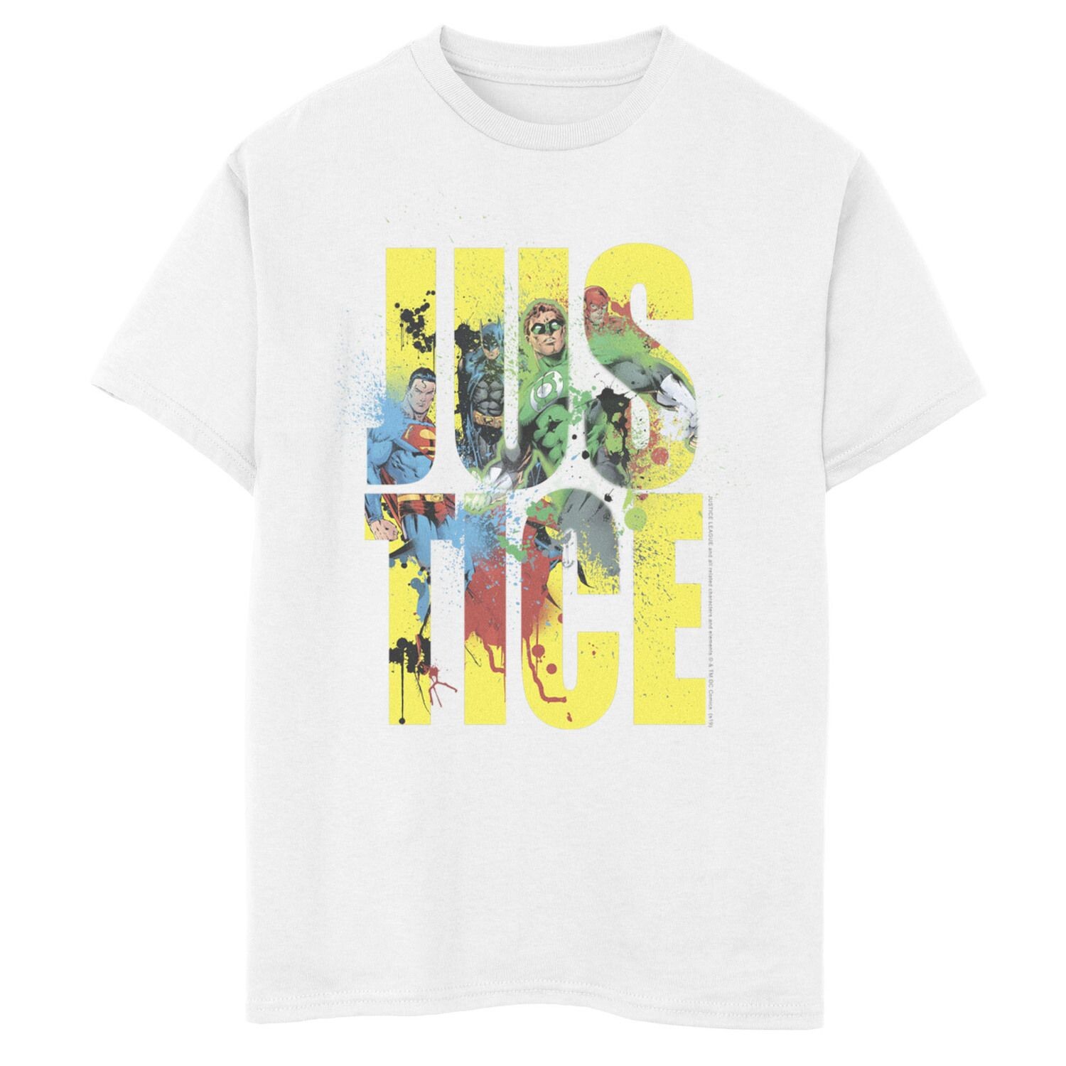 Футболка с графическим рисунком «Лига справедливости» для мальчиков 8–20 лет с буквенным принтом и буквенным принтом Licensed Character, белый
Футболка с графическим рисунком «Лига справедливости» для мальчиков 8–20 лет с буквенным принтом и буквенным принтом Licensed Character, белый