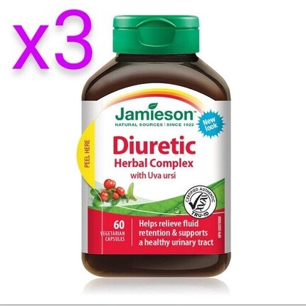 Jamieson x3 Мочегонный травяной комплекс с экстрактом увы урси и бучу, 180 капсул
Jamieson x3 Мочегонный травяной комплекс с экстрактом увы урси и бучу, 180 капсул