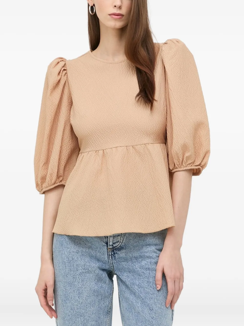 Блузка с рукавами-буфами Notes du Nord, нейтральный
Блузка с рукавами-буфами Notes du Nord, нейтральный