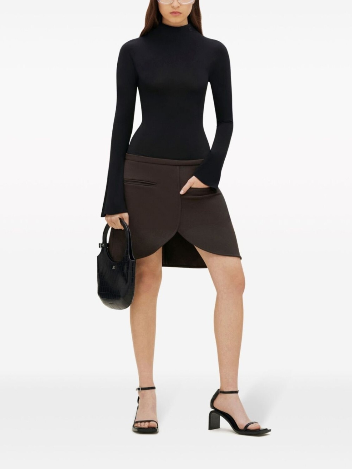 Юбка мини Ellipse Courrèges, коричневый 
Юбка мини Ellipse Courrèges, коричневый