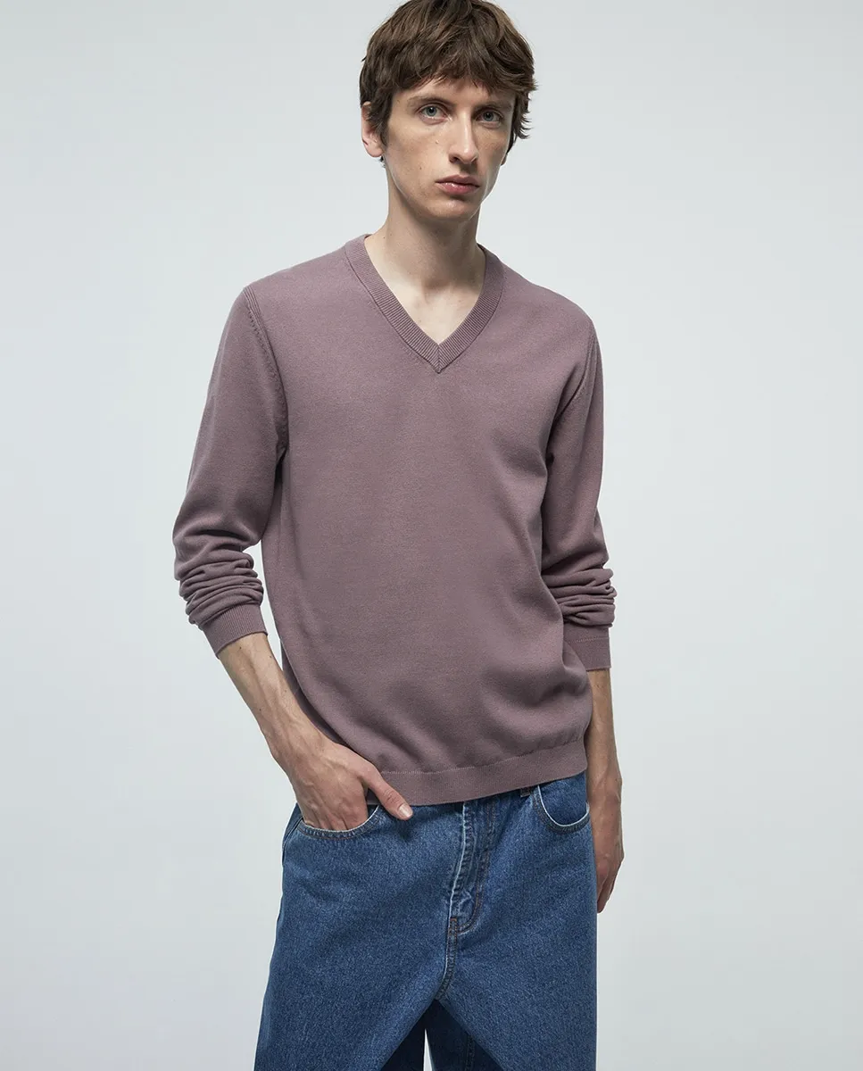 Джемпер с V-образным вырезом Sfera, сиреневый
Джемпер с V-образным вырезом Sfera, сиреневый