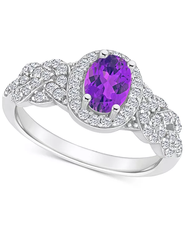 Кольцо с ореолом из серебра 925 пробы с родолитом, голубым топазом (1 карат tw) и белым топазом (1/2 карата tw) (также с цитрином, голубым топазом, аметистом и перидотом) Macy'S, amethyst
Кольцо с ореолом из серебра 925 пробы с родолитом, голубым топазом (1 карат tw) и белым топазом (1/2 карата tw) (также с цитрином, голубым топазом, аметистом и перидотом) Macy'S, amethyst