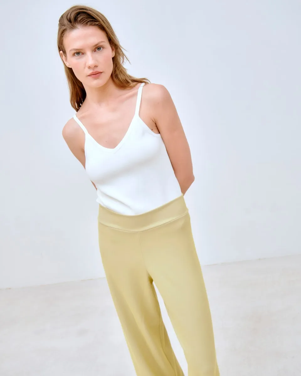 Женский трикотажный топ на бретелях Lasserre, белый 
Женский трикотажный топ на бретелях Lasserre, белый