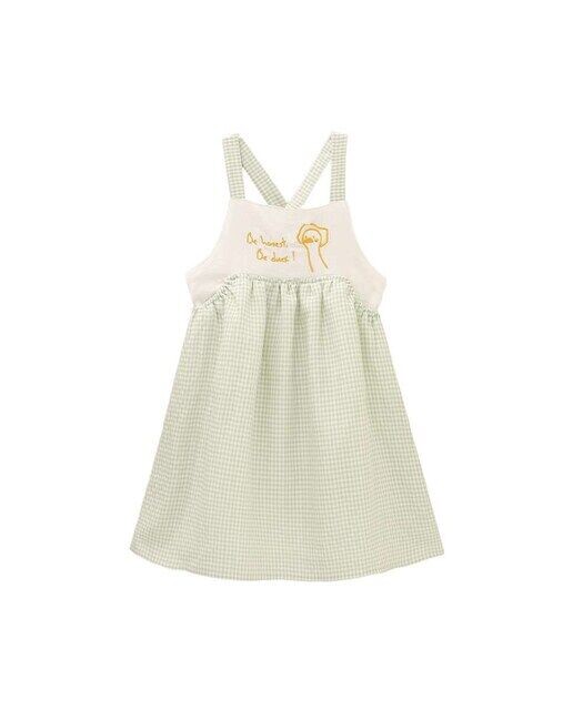 Платье в мелкую клетку для девочки со скрещенными бретелями сзади Dadati, светло-зеленый
Платье в мелкую клетку для девочки со скрещенными бретелями сзади Dadati, светло-зеленый